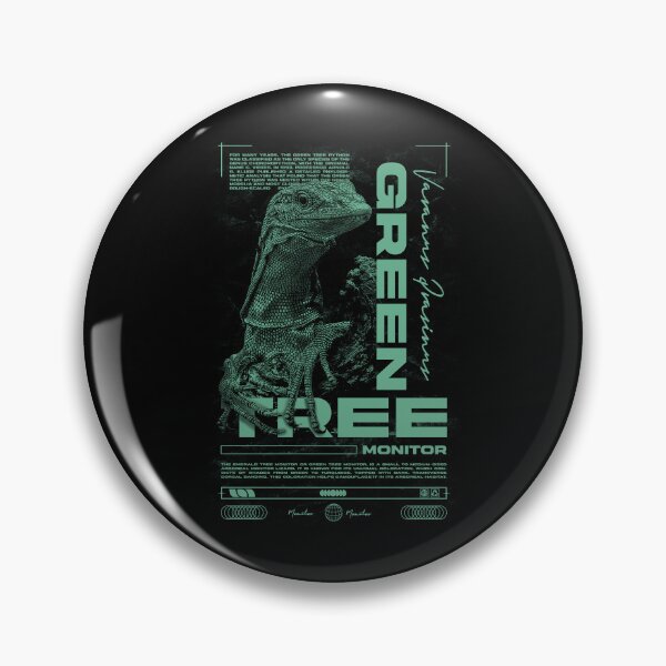 Item preview, Green Tree Monitor Modern Reptile Keeper Streetwear designed and sold by JRRTs.