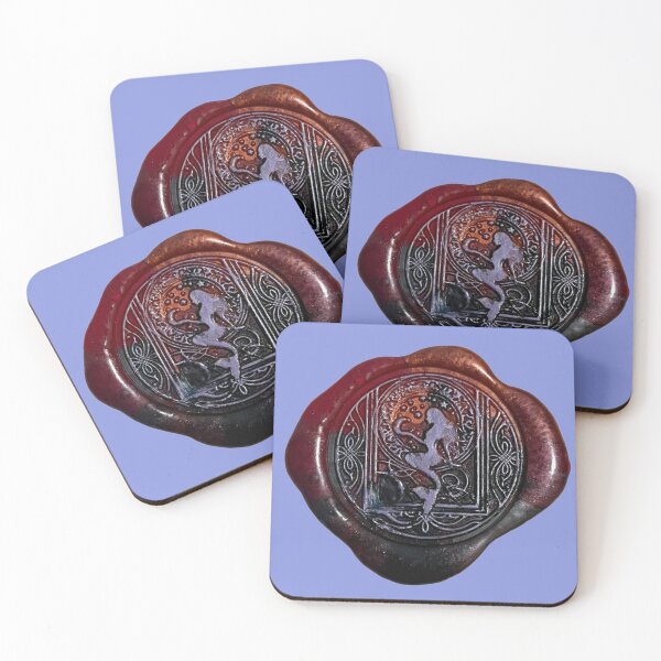 Item preview, Wax Seal - Mermaid, red/purple designed and sold by Elinda96.