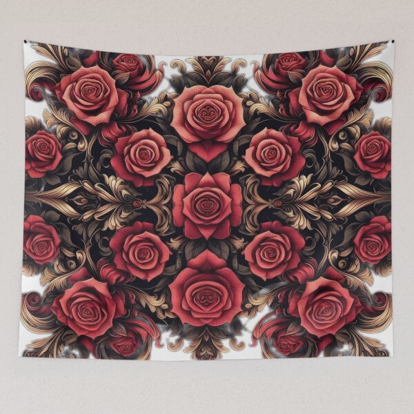 Item preview, Gothic valentines day Red Roses Pattern,valentine Roses,Gothic Valentine designed and sold by Expressions-Sel.