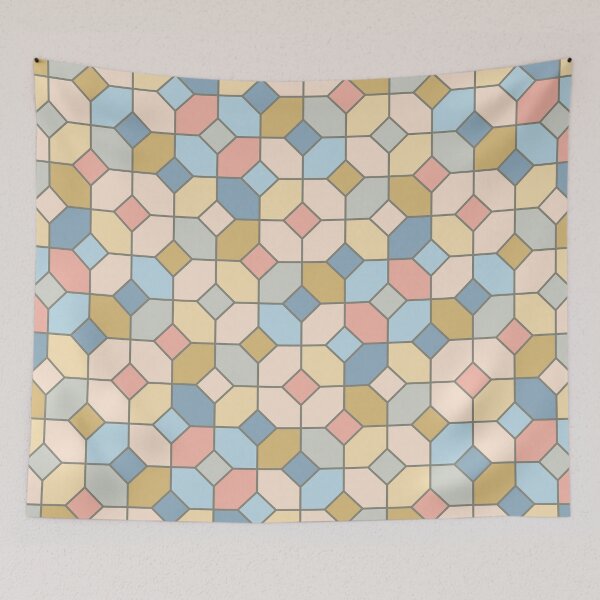 Item preview, Simple Geometric moroccan tile style shapes multicolored  designed and sold by Designsbyluzia.