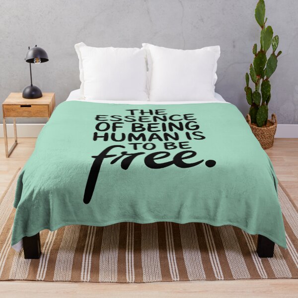 Item preview, The Essence of Being Human Is to Be Free - Inspirational Quote designed and sold by Twisted Kids.