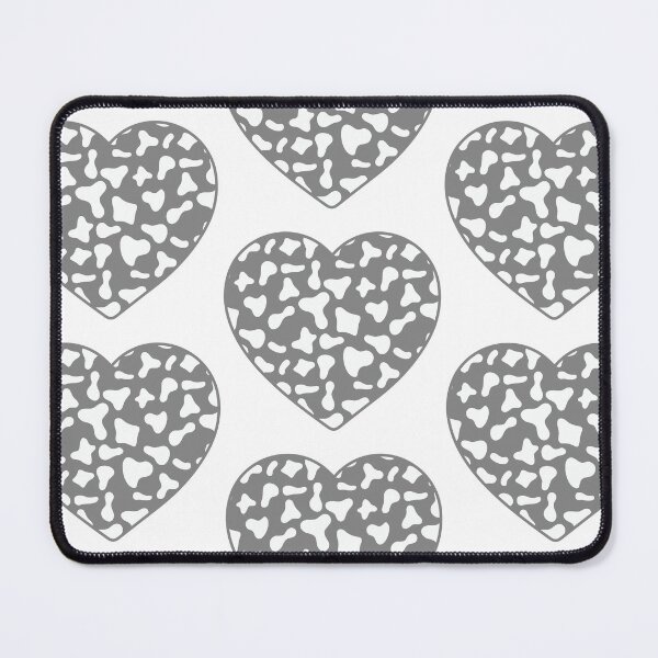 Item preview, Big White Cow Patches on Grey Cowhide | Continues Grey Cow Heart designed and sold by PatternPen.