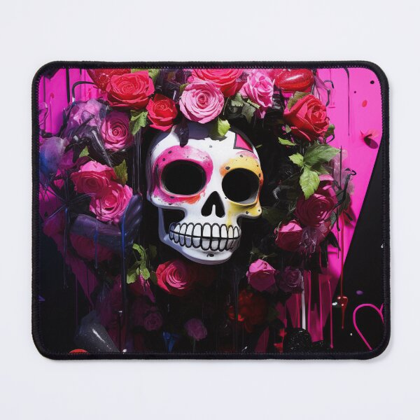 Item preview, Dark Romantic Dia De Los Muertos Anti-Valentine’s Day Skull Art – Gothic Love Gone Wrong designed and sold by SavinMercantile.