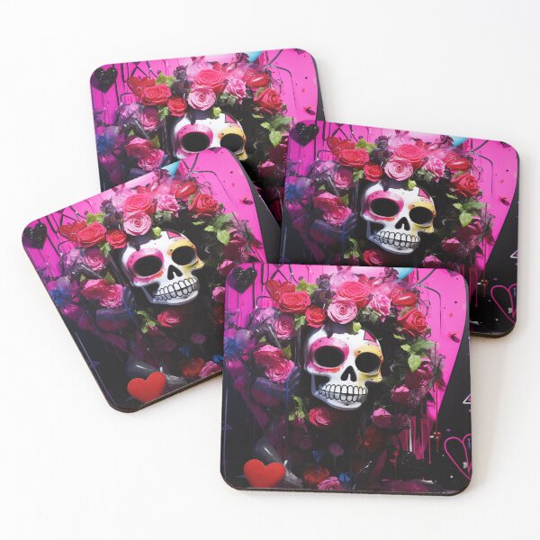 Item preview, Dark Romantic Dia De Los Muertos Anti-Valentine’s Day Skull Art – Gothic Love Gone Wrong designed and sold by SavinMercantile.