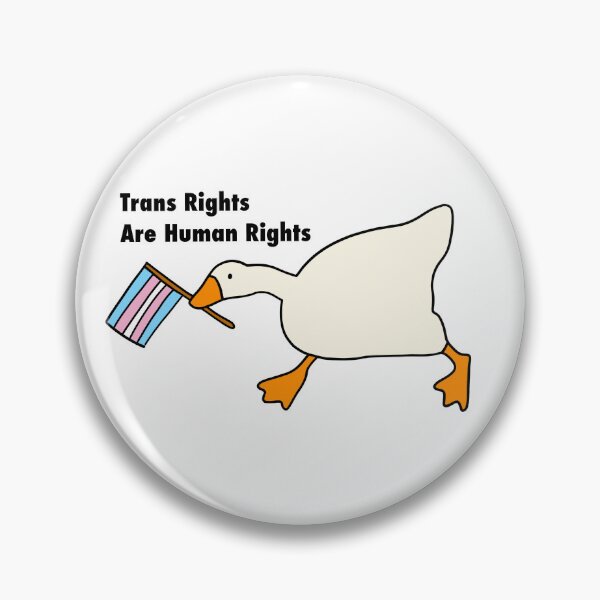 Item preview, Trans rights are human rights goose designed and sold by Deathtomorrow .