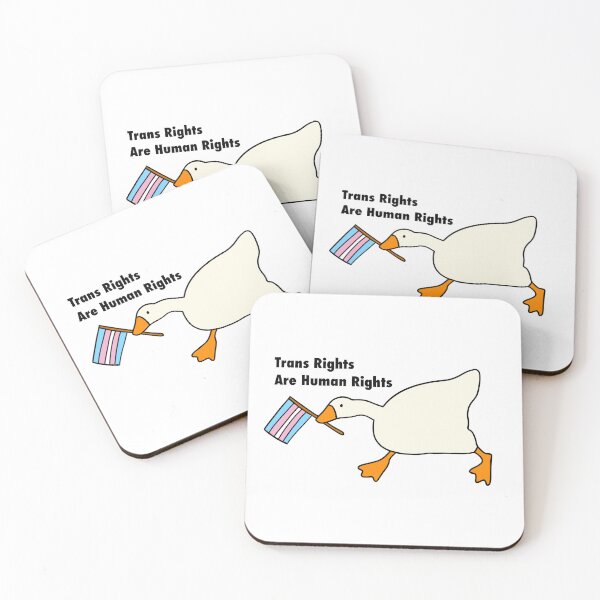 Item preview, Trans rights are human rights goose designed and sold by Deathtomorrow .