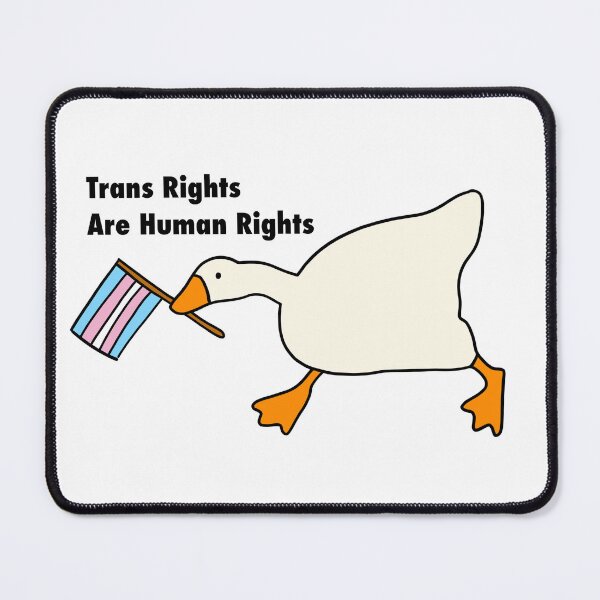 Item preview, Trans rights are human rights goose designed and sold by Deathtomorrow .