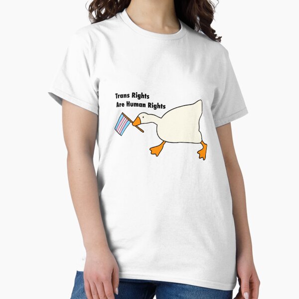 Item preview, Trans rights are human rights goose designed and sold by Deathtomorrow .