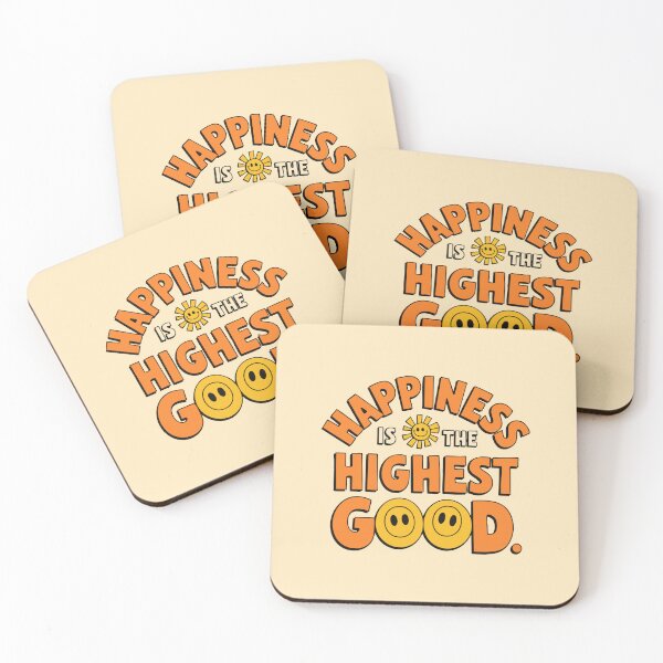 Item preview, Happiness Is the Highest Good - Retro Groovy Design designed and sold by Twisted Kids.