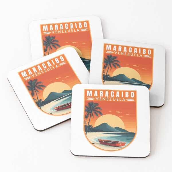 Item preview, Maracaibo in Venezuela Vintage Travel Art Badge designed and sold by MaateoDesign.