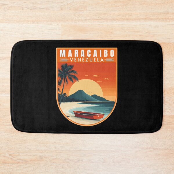 Item preview, Maracaibo in Venezuela Vintage Travel Art Badge designed and sold by MaateoDesign.