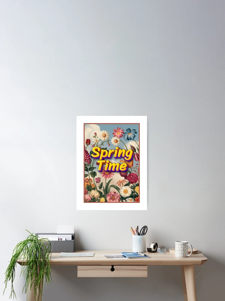 Thumbnail 2 of 3, Poster, Spring Time with Flowers designed and sold by RWCarpenter.