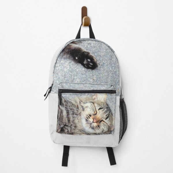 Item preview, Portrait of cute lying street cat designed and sold by olena2552.