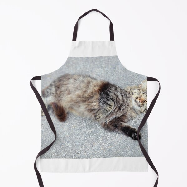Item preview, Portrait of cute lying street cat designed and sold by olena2552.