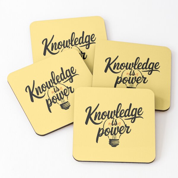 Item preview, Knowledge Is Power - Inspirational Typography designed and sold by Twisted Kids.