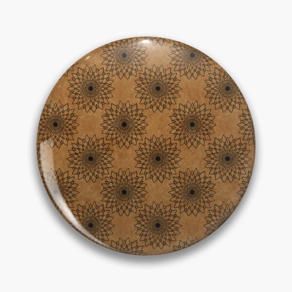 Item preview, Mandala - Black on Brown designed and sold by pixypalette.