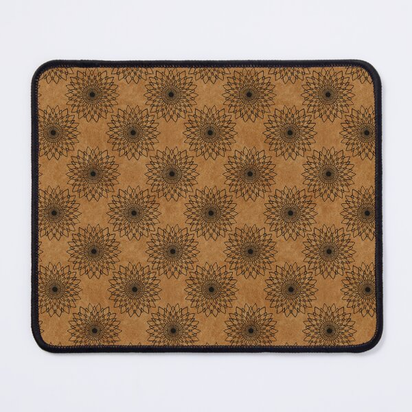 Item preview, Mandala - Black on Brown designed and sold by pixypalette.