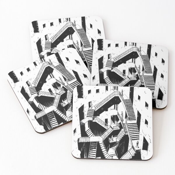 Item preview, MC Escher Inspired – Endless Staircase Illusion designed and sold by WAUZ.
