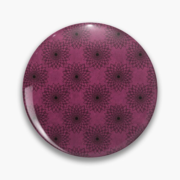 Item preview, Mandala - Black on Magenta designed and sold by pixypalette.