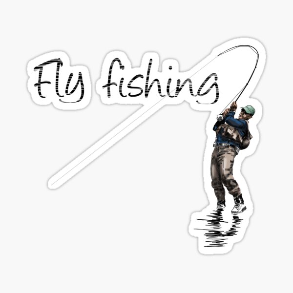 Fly fishing Sticker by Sibo Miller