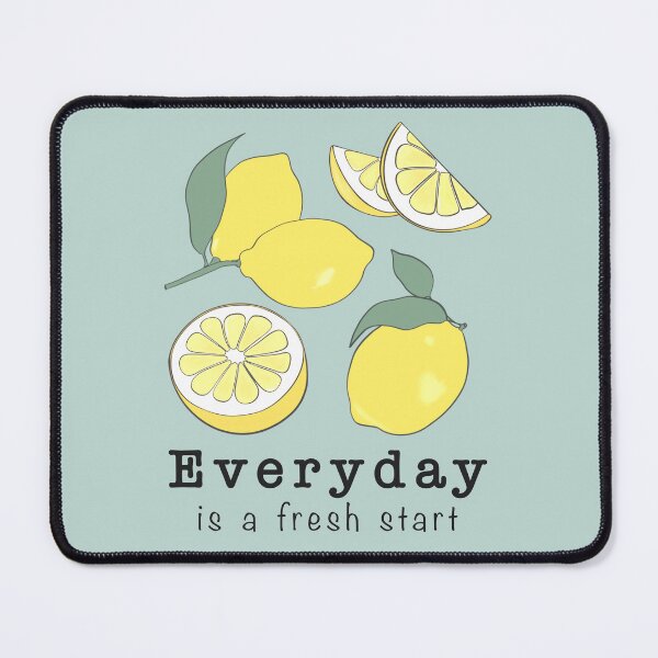 Item preview, Everyday is a fresh start Motivational lemon themed graphic gift to boost positive energy each day designed and sold by trefail.