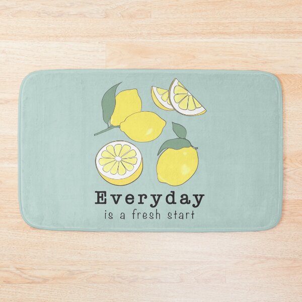 Item preview, Everyday is a fresh start Motivational lemon themed graphic gift to boost positive energy each day designed and sold by trefail.