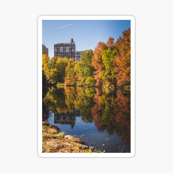 The Fall at Upper West side of Central Park Sticker