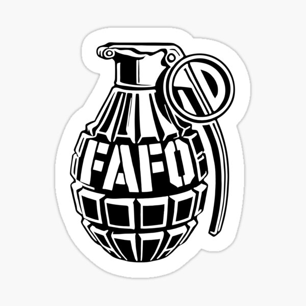 FAFO Grenade Sticker