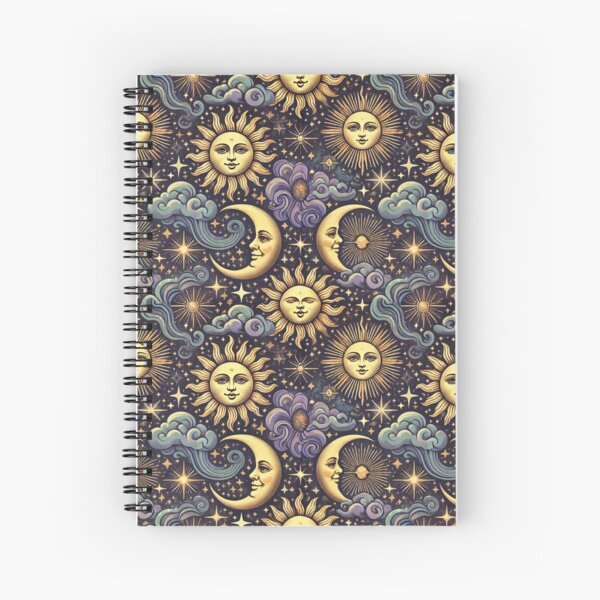 90s Whimsi-goth Celestial Sun And Moon Pattern