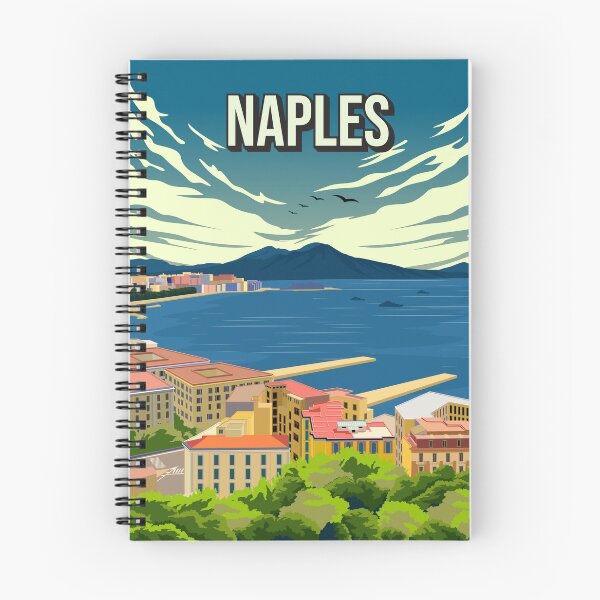Item preview, Naples Skyline Cityscape Travel Poster designed and sold by Stadify.