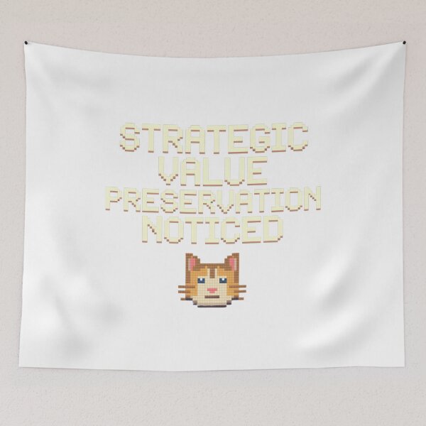 Item preview, strategic value preservation noticed cat designed and sold by Mateusz Majcherek.