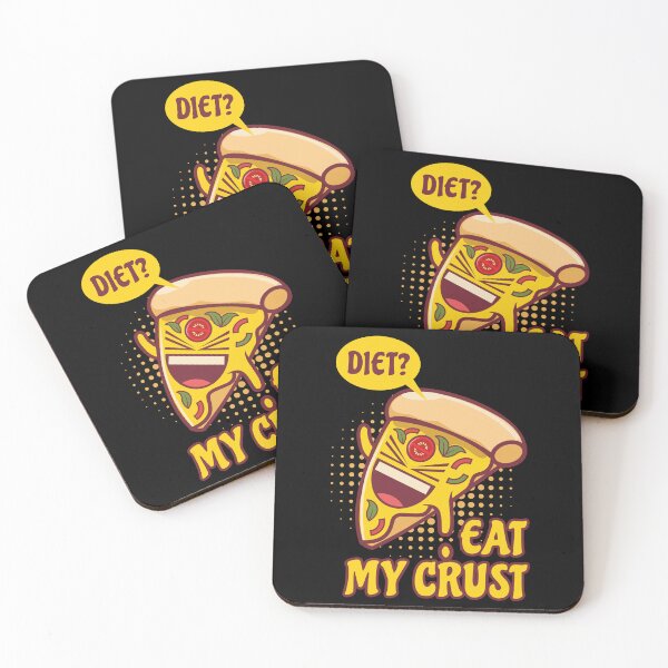 Item preview, Diet? Eat My Crust - Funny Food Meme Pun Pizza Lovers Gift designed and sold by InkyGenies.