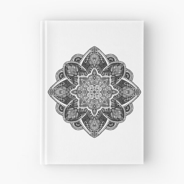 Aperçu de l'œuvre Mandala noir et blanc créée et vendue par AOHstudios.