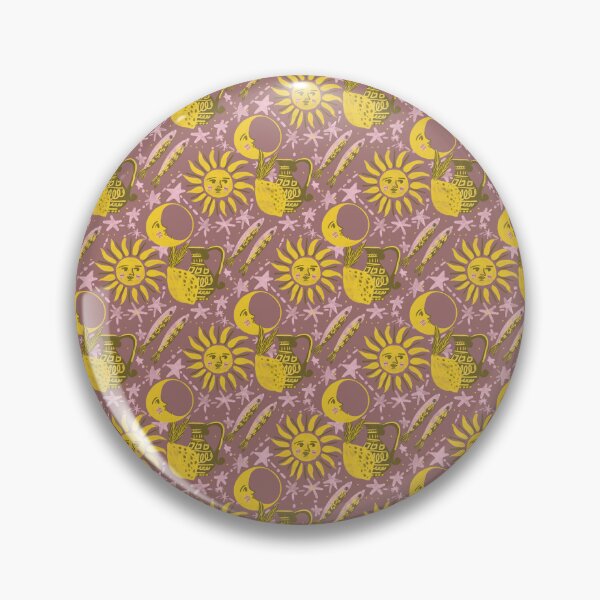 Item preview, Mediterranean Sun & Moon – Whimsical Coastal Pattern Illustration Jemma Jamie Skidmore  designed and sold by Jemma Jamie Skidmore.