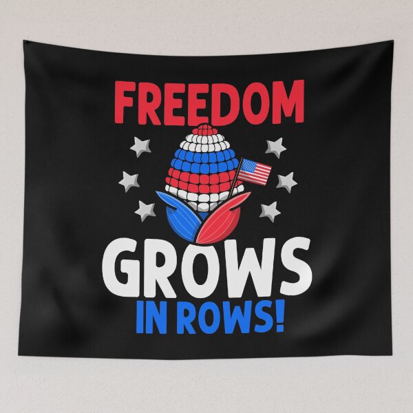 Item preview, Freedom Grows in Rows – Patriotic Corn Farmer Design designed and sold by eternallygifted.