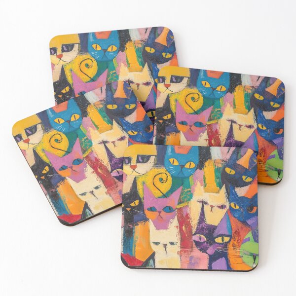 Item preview, Vibrant Cats: A Collection in Bold, Bright Colors designed and sold by CattatoArt.