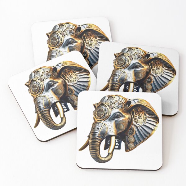 Item preview, Steampunk Retro style Elephant designed and sold by Drone-tees.