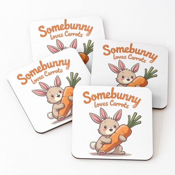 Item preview, Somebunny Loves Carrots designed and sold by Stickera Hub.