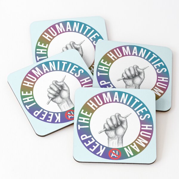 Item preview, Keep The Humanities Human: No Ai in the Arts with hand-drawn artwork designed and sold by Antares Versatile Arts.