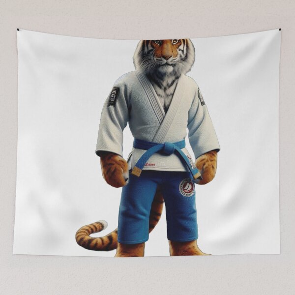 Item preview, Ferocious Tiger in Brazilian Jiu-Jitsu GI designed and sold by Martial-Art-23.