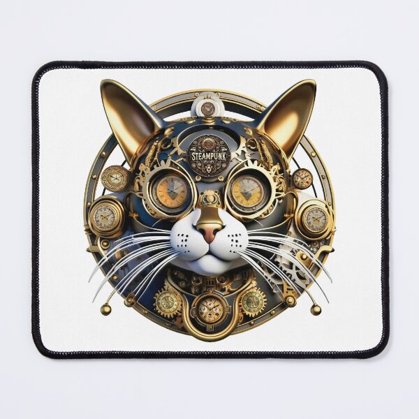 Item preview, Steampunk Retro style Cat designed and sold by Drone-tees.