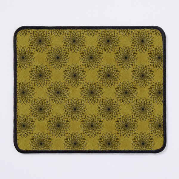Item preview, Mandala - Black on Mustard Gold designed and sold by pixypalette.
