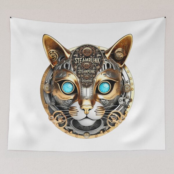 Item preview, Steampunk Retro style Cat designed and sold by Drone-tees.