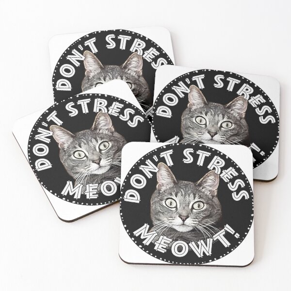 Item preview, Don't Stress Meowt! designed and sold by Feeling Feral.