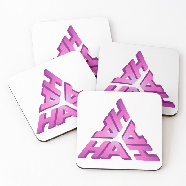 Item preview, HA HA HA tessellation, optical illusion effect sticker designed and sold by ArtisanGroove.