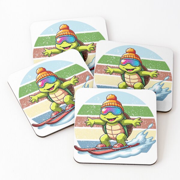 Item preview, Turtle Skiing - Cute Turtle Winter Sports designed and sold by JessArty ⭐⭐⭐⭐⭐.