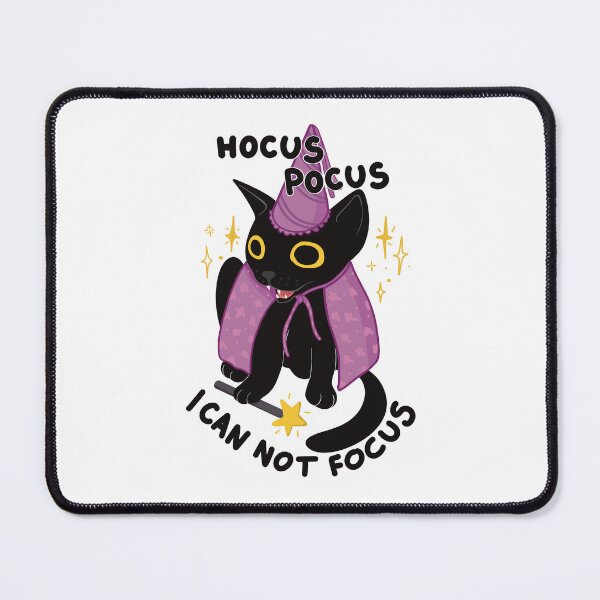 Item preview, Funny ADHD cat hocus pocus I can not focus designed and sold by BlackAcidArt.