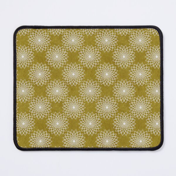 Item preview, Mandala - White on Mustard Gold designed and sold by pixypalette.