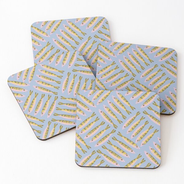 Item preview, Sardines – Modern Coastal Fish Pattern Illustration Jemma Jamie Skidmore  designed and sold by Jemma Jamie Skidmore.