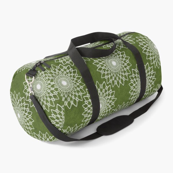 Item preview, Mandala - White on Olive Green designed and sold by pixypalette.